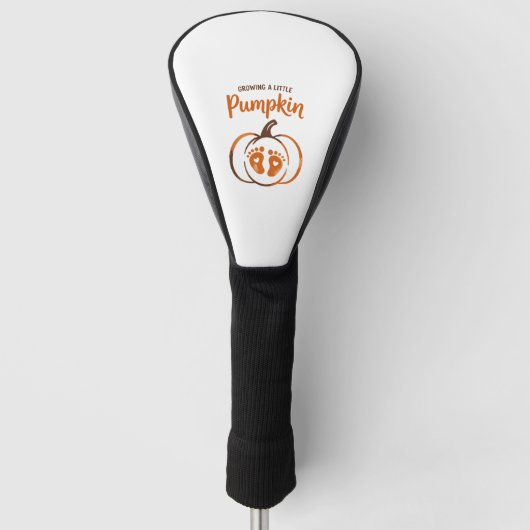 Een beetje pompoen Grappige Herfst Golfheadcover (Voorkant)