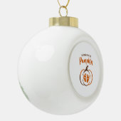 Een beetje pompoen Grappige Herfst Keramische Bal Ornament (Links)