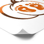 Een beetje pompoen Grappige Herfst Poster (Hoek)