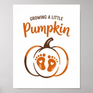 Een beetje pompoen Grappige Herfst Poster
