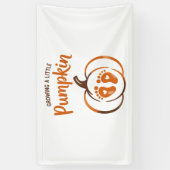 Een beetje pompoen Grappige Herfst Spandoek (Verticaal)