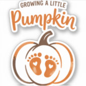 Een beetje pompoen Grappige Herfst Sticker (Voorkant)