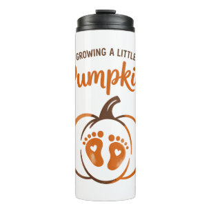Een beetje pompoen Grappige Herfst Thermosbeker