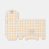 Een beetje pompoen grillige gingham Baby shower Bedankdoosjes (Uitgevouwen)