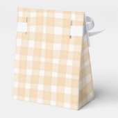 Een beetje pompoen grillige gingham Baby shower Bedankdoosjes (Achterkant)