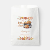 Een beetje pompoen Halloween Herfst Baby shower Bedankzakje (Voorkant)