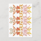 Een beetje pompoen Halloween Herfst Baby shower Informatiekaartje (Achterkant)