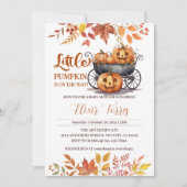 Een beetje pompoen Halloween Herfst Baby shower Kaart (Voorkant)