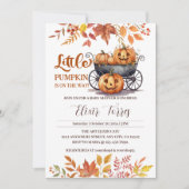 Een beetje pompoen Halloween Herfst Baby shower Kaart (Voorkant)
