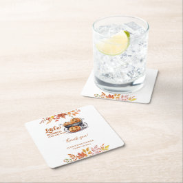 Een beetje pompoen Halloween Herfst Baby shower Kartonnen Onderzetters