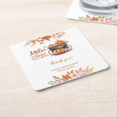 Een beetje pompoen Halloween Herfst Baby shower Kartonnen Onderzetters (Schuin)