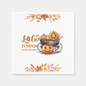 Een beetje pompoen Halloween Herfst Baby shower Servet (Voorkant)