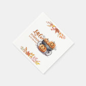 Een beetje pompoen Halloween Herfst Baby shower Servet (Hoek)