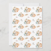 Een beetje pompoen Herfst Baby Boy Shower Uitnodig Kaart (Achterkant)