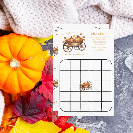 Een beetje pompoen Herfst Baby Showe Bingo spel