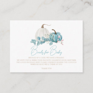 Een beetje pompoen Herfst Baby shower Boek Aanvraa Informatiekaartje