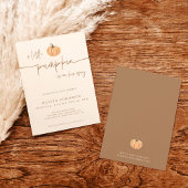 Een beetje pompoen Herfst Baby shower, Boy Baby sh Kaart