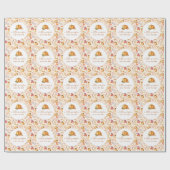 Een beetje pompoen Herfst baby shower Cadeaupapier (Vlak)