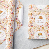 Een beetje pompoen Herfst baby shower Cadeaupapier