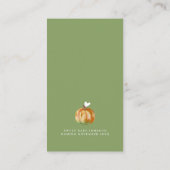 Een beetje pompoen Herfst Baby shower Genderneutra Informatiekaartje (Achterkant)