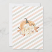 Een beetje pompoen Herfst Baby shower Genderneutra Kaart (Achterkant)