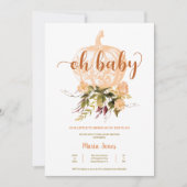 Een beetje pompoen Herfst Baby shower Genderneutra Kaart (Voorkant)