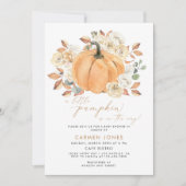 Een beetje pompoen Herfst Baby shower Genderneutra Kaart (Voorkant)