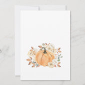 Een beetje pompoen Herfst Baby shower Genderneutra Kaart (Achterkant)