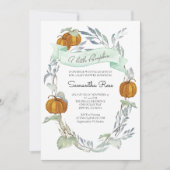 Een beetje pompoen Herfst Baby shower Genderneutra Kaart (Voorkant)