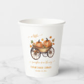 Een beetje pompoen Herfst Baby shower Genderneutra Papieren Bekers (Voorkant)