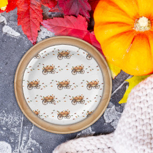 Een beetje pompoen Herfst Baby shower Genderneutra Papieren Bordje