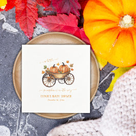 Een beetje pompoen Herfst Baby shower Genderneutra Servet