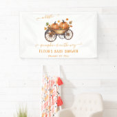 Een beetje pompoen Herfst Baby shower genderneutra Spandoek (Insitu)