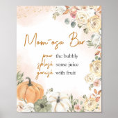 Een beetje pompoen Herfst Baby shower Moeder Osa B Poster (Voorkant)