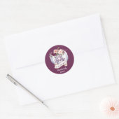 Een beetje pompoen herfst baby shower partij gunst ronde sticker (Envelop)