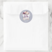 Een beetje pompoen herfst baby shower partij gunst ronde sticker (Tas)