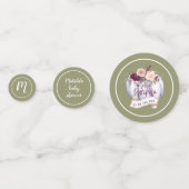 Een beetje pompoen herfst baby shower party decor confetti (Achterkanten)