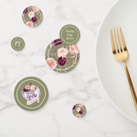 Een beetje pompoen herfst baby shower party decor confetti (Groep)