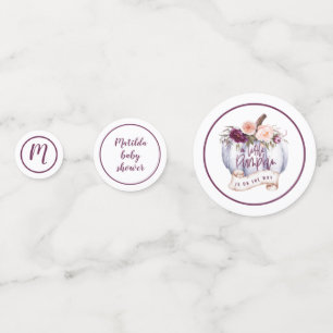 Een beetje pompoen herfst baby shower party decor confetti