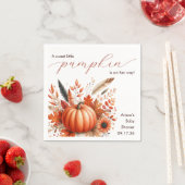 Een beetje pompoen herfst Baby shower Servet (Insitu)