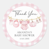 Een beetje pompoen Herfst Baby shower Sticker (Voorkant)