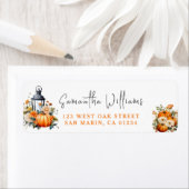 Een beetje pompoen Herfst Baby shower terug adres Etiket (Insitu)