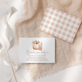 Een beetje pompoen Herfst boeken voor Baby Informatiekaartje