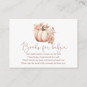 Een beetje pompoen Herfst boeken voor Baby Informatiekaartje (Voorkant)