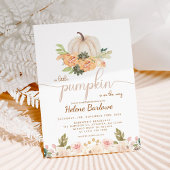 Een beetje pompoen Herfst Boho Baby shower Kaart