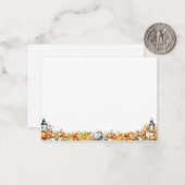 Een beetje pompoen Herfst Herfst Baby shower BLANK Notitiekaartje (Voorkant / Achterkant in situ)