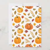 Een beetje pompoen Herfst Herfst HERTEN Baby showe Kaart (Achterkant)