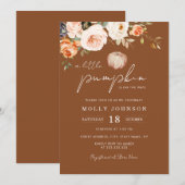 Een beetje pompoen Herfst neutraal Baby shower Kaart (Voorkant / Achterkant)