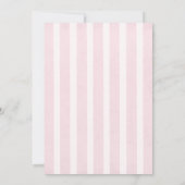 Een beetje pompoen Herfst roze Baby shower uitnodi Kaart (Achterkant)