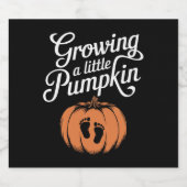 Een beetje pompoen Herfst zwangerschap Bier Etiket (Enkel label)